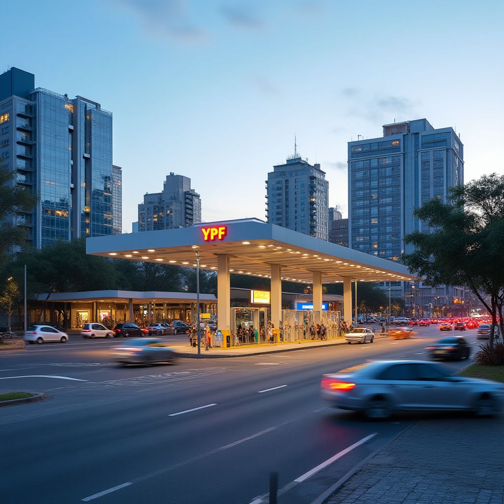 Estación YPF en Buenos Aires
